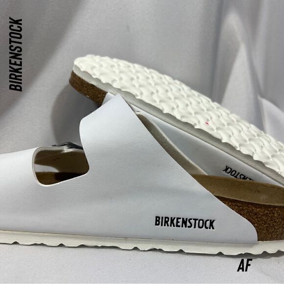 BIRKENSTOCK ARIZONA BIRKO-FLOR SANDALS WHITE NEW - Picture 8 of 9